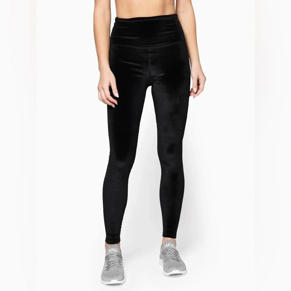 BEYOND YOGA Velvet Motion High Waisted Midi Legging Black Activewear Women’s XS - Picture 11 of 12